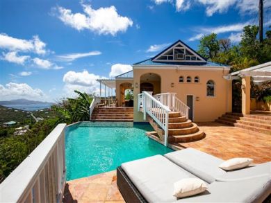 Full Ocean Views and at this Caribbean Pool Villa In St John